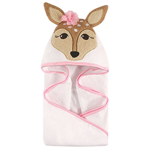 Hudson Baby Fawn Animal Face Hooded Towel