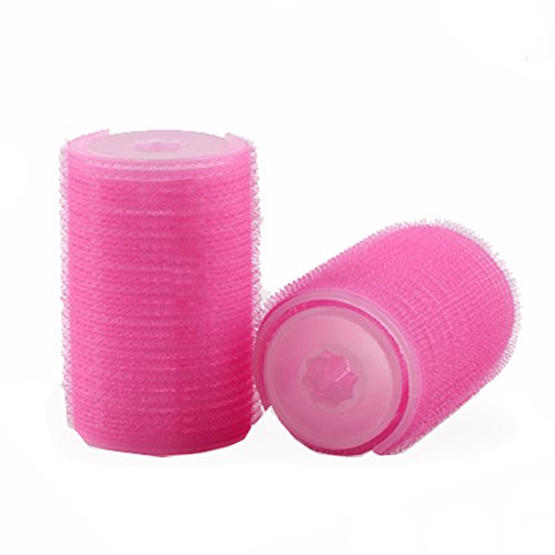2PCS Double-Layer Bangs Hair Curlers Roller Hair Styling Tools, Pink