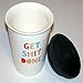 About Face Products Get Shit Done Thermal Ceramic Coffee Mug with Lid and Gift Box, 11 Ounces
