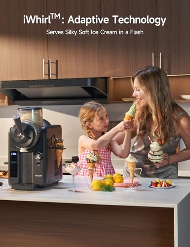 HiCOZY F3 Slushie Machine & Ice Cream Maker, Slushy Machine for Home, No Ice Needed, Self-Cleaning, 5 Presets for Soft Ice Cream, Spiked Slushie, Cold Drink, Milk Shake, and More
