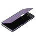 MTRONX Phone Case for Apple iPhone X, iPhone 10, Magnetic Closure Ultra Folio Flip Slim PU Leather Twill Case Cover Pouch - Purple(MG-PP)