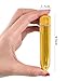 Mini Vibrator for Women/Bullet Vibrating Massager/Multi-Speed Electric Wireless Portable Toys 10 Speed ,Powerful Waterproof (Gold) - Apriller