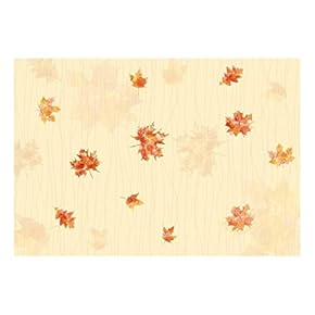 Maple Leaves with Soft Yellow Textured Background - Wall Mural, Removable Sticker, Home Decor - 66x96 inches