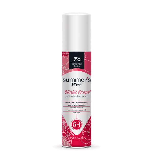 SUMMER’S EVE FEMININE DEODORANT FRESHENING SPRAY, BLISSFUL ESCAPE 2 OUNCE (PACK OF 2)