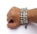 SUNSCSC Antique Turkish Boho Coin Jewelry Coachella Festival Tribal Ethnic Statement Bracelet Alloy