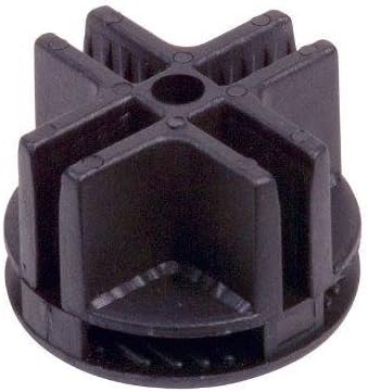 Dazzling Displays Set of 12 Plastic Grid Connectors for 14" x 14" Mini Grid Panels - Black