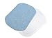 ZEFFFKA Denim Iron On Jean Patches No-Sew Light Blue 2 Pieces Elbow Knee Cotton Jeans Repair Kit 5