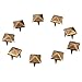 Gleader 100 Pcs. 8.00 Mm. Brass Glam Pyramid Studs Nailheads