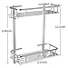 TIANG-Aluminium Two Tier Wall Hanging Rectangle Bathroom Shelf
