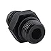 EVIL ENERGY 8AN Flare to 8AN ORB Male Fuel Rail Adapter Fitting Black 2PCS