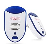 totobay Ultrasonic Pest Repeller, [2018] Newest Electronic Insect Repellent  2 Pack Indoor Plug-in Repellent to Reject Rodent Bed Bug Mosquito Fly Cockroach Spider Rat Home Animal No Kill (2 Pack)