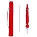SONGMICS 7 Feet Fiberglass Beach Umbrella, Heavy Duty Outdoor Sports Umbrella, Sun Shade with Tilt Mechanism, Carry Bag - for Beach, Gardens, Balcony and Patio Red UGPU07RD