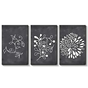 Alluring Piece Blackboard Theme Painting Artwork for Home Framed x 3 Panels Quality Creation