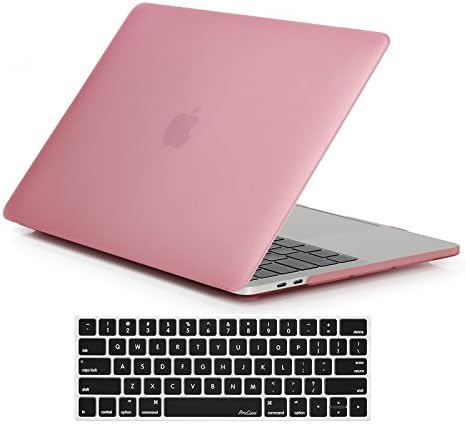 Hard Case with Keyboard Cover MacBook Pro 13 Inch 2017 & 2016 Release(Models:A1706 and A1708),(Pink)
