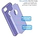 Tekcoo for iPhone 8 Case, Tekcoo iPhone 7 Cute Case, [Tbaron Series] Bumper Case Shock Absorbing Hard Hybrid Slim Thin Cute Cover [Scratch Proof] Plastic Shell + TPU Rubber Inner [Lavender]