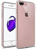 iPhone 7 Plus Case, LK [Air Hybrid] Ultra Slim Shockproof [Crystal Clear] Back Protective Case + TPU Bumper Cover for Apple iPhone 7 Plus (Clear)
