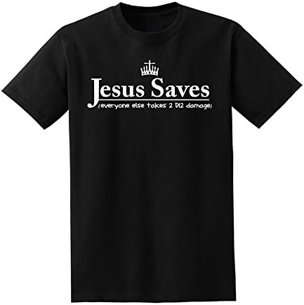 Jesus Saves Role-Playing Gamer 100% Soft Cotton T-Shirt