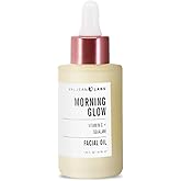 VALJEAN LABS Morning Glow Facial Oil, Vitamin C & Squalane, All Skin Types, Hydrating & Brightening, 1.83 Fl Oz