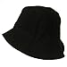 Big Size Trimmed Fisher Bucket Hat - Black (For Big Head)