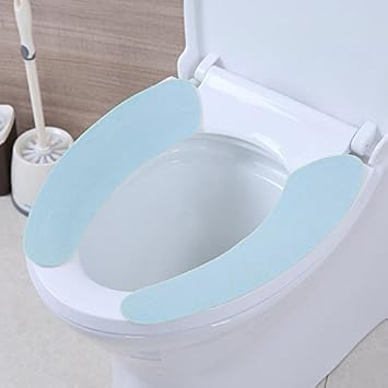 CHCUAN Toilettensitz Beheizte Flanellpaste Toilettenmatte Waschbar Sitzkissen Aufkleber Elektrostatisch