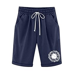 Bermuda Shorts for Women Casual Summer Elastic
