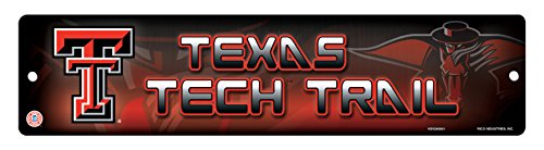 NCAA Texas Tech Red Raiders High-Res Plastic Street Sign