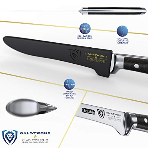 DALSTRONG Ausbeinmesser - 15 cm - Gladiator Series - Geschmiedeter deutscher Stahl - Schwarzer G10-Griff - mit Scheide… – Bild 4