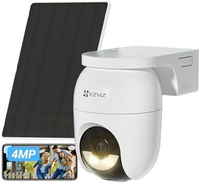 CB8 Lite 2K+ Telecamera WiFi Esterno con Pannello Solare, PTZ 360° AOV, Rilevamento di Persone/Veicoli, Audio Bidirezionale, Visione Notturna a Colori, Difesa Attiva