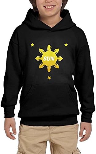 Philippines Sun and Stars Boys Comfort Big Pockets Hoodies Sweatshirts Hoody