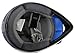 TMS Youth Kids Blue/silver Skull Dirt Bike Motocross Helmet Mx (Small)