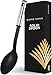 Nylon Spoon Large Cooking Spoon Basting Spoon - Solid Serving Spoon for Cooking - Large Kitchen Spoon Cooking Non Slotted Spoon - Nonstick Serving Spoon - Nylon Spoons for Cooking Solid Spoon