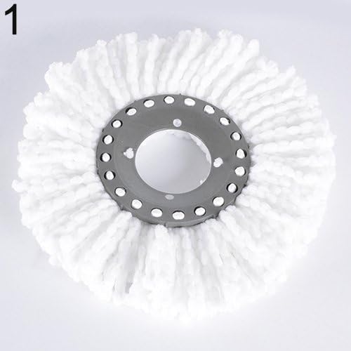 yuguEnviprot Cloth Mop Head,Durable 360 Rotating Head Easy Magic Microfiber Spinning Floor Gadgets White