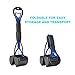 CO-Z Pet Pooper Scooper for Small and Large Dog, Portable Poop Scoop with Long Foldable 24” Ergonomic Handle Waste Bag Dispenser Pick Up on Multiple Surfaces Like Grass, Dirt, Gravel