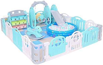 HN baby playpen Safety Fence, Home Baby Indoor Crawling Mat Children's Play Fence Toddler Slide Baby Fence ( Color : B )