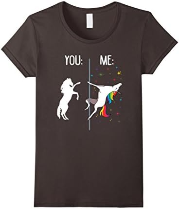 Womens you and me unicorn tshirt Large Asphalt