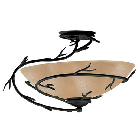 Kenroy Home 90905BRZ Twigs SemiFlush Bronze
