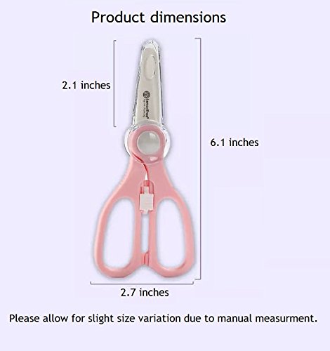 Premium Baby Ceramic Scissors Shears Office Utility Kitchen Cooking Scissors Never Rust With Cover (blue)