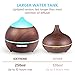 2 PACK Oil Diffuser, 250ml Wood Grain diffuser With 8 Colorful LED Light, Auto Shut Off Cool Mist Humidifier, Adjustable Mode Aroma Diffuser For Baby, Yoga, Spa, Home, Office (2 Pack)thumb 2