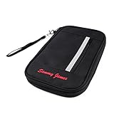 Premium Travel Document Organizer and Passport Holder with RFID Blocking - Store Credit & Business Cards, Boarding Pass, Document, Keys, Phones, Accessories & More - Zip Around - Includes Free eBook.