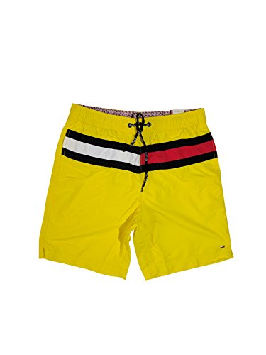 yellow tommy hilfiger swim trunks