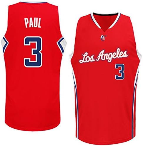 Mens Chris Paul #3 Los Angeles Clippers Red Swingman Away Jersey S