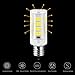 KINDEEP E11 LED Bulb, Mini Candelabra Base, AC120V 5W, 6000K Daylight E11 LED for Chandeliers Ceiling Fan Light, Not Dimmable, 6-Pack