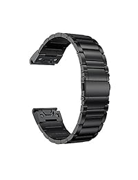 LDFAS Fenix 5S   correa magnética para Garmin Fenix 5S 5S Plus, 0.787 in, de acero inoxidable, Negro