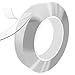 Washable Adhesive Tape，Traceless Nano Adhesive Tape Removable and Reusable Clear Double Sided Anti Slip Tape，Transparent Sticky Gel Griptape for Glass Metal Kitchen Cabinets Wall (1M/3.28FT)