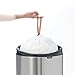 Brabantia 10.6 Gal Kitchen Touch Trash Can New (Matt Steel FPP) Removable Lid, Soft-Touch Open, Garbage Can + Bags