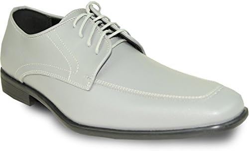ALLURE MEN Dress Shoe AL01 Fashion Tuxedo for Wedding, Prom and Formal Events with Wrinkle Free Material Cement 9.5W