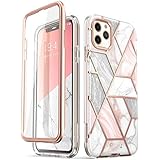 i-Blason Cosmo Series Case for iPhone 11 Pro Max 2019 Release, Slim Full-Body Stylish Protective Case with Built-in Screen Protector (Marble)