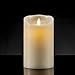 AIR ZUKER Flameless Candles Super-Long Battery Life Dancing Flame Wax Pillar LED Candle with Timer and 10-Key Remote, 300 Hours Lighting, C-Cell Battery[not-Included], Height 5