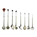 REINDEAR GOT Game of Thrones Costume Brushes Merchandise - Daenerys Targaryen Stark Mother of Dragon Iron Throne Makeup Brushes (Bronze)