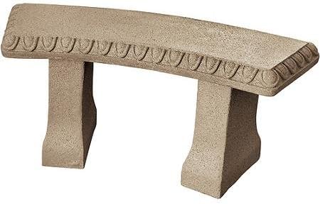 Emsco Group Garden Bench Resin Construction Statuary